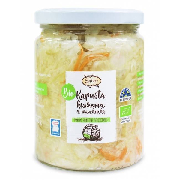 KAPUSTA KISZONA Z MARCHEWKĄ BIO 450g Sątyrz