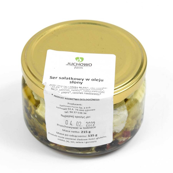 SER SAŁATKOWY W OLEJU SŁONY 215g Juchowo Farm